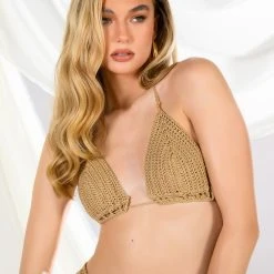 BEACHY KEEN KNIT HALTER CROP TOP -helmut shop beachy keen knit halter crop top mocha 1 1 c1
