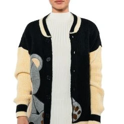 BEARY COZY KNITTED CARDIGAN -helmut shop beary cozy knitted cardigan multi 8 8