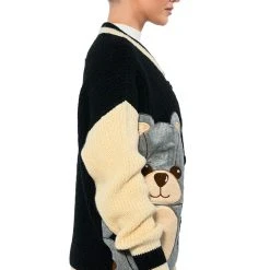 BEARY COZY KNITTED CARDIGAN -helmut shop beary cozy knitted cardigan multi 9 9