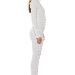 BEAT THE ODDS TEXTURED CATSUIT -helmut shop beat the odds textured catsuit white 3 3