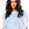 BIG MOMENT BLOUSE -helmut shop big moment blouse light blue 1 1