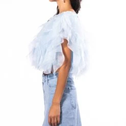 BIG MOMENT BLOUSE -helmut shop big moment blouse light blue 4 4