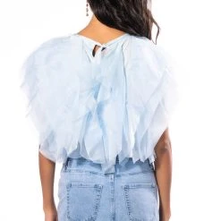 BIG MOMENT BLOUSE -helmut shop big moment blouse light blue 5 5