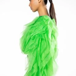 BIG MOMENT LONG SLEEVE BLOUSE -helmut shop big moment long sleeve blouse green 5 5