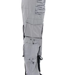 BLACK VILLAGE FOUNDATION LOGO LACE UP DETAIL JOGGER -helmut shop black village foundation logo lace up detail jogger grey 6 6