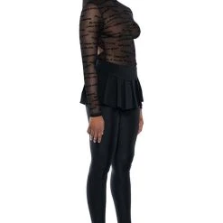 BLACK VILLAGE FOUNDATION LOGO MESH BODYSUIT 16 BLACK VILLAGE FOUNDATION LOGO MESH BODYSUIT -helmut shop black village foundation logo mesh bodysuit black 6 6