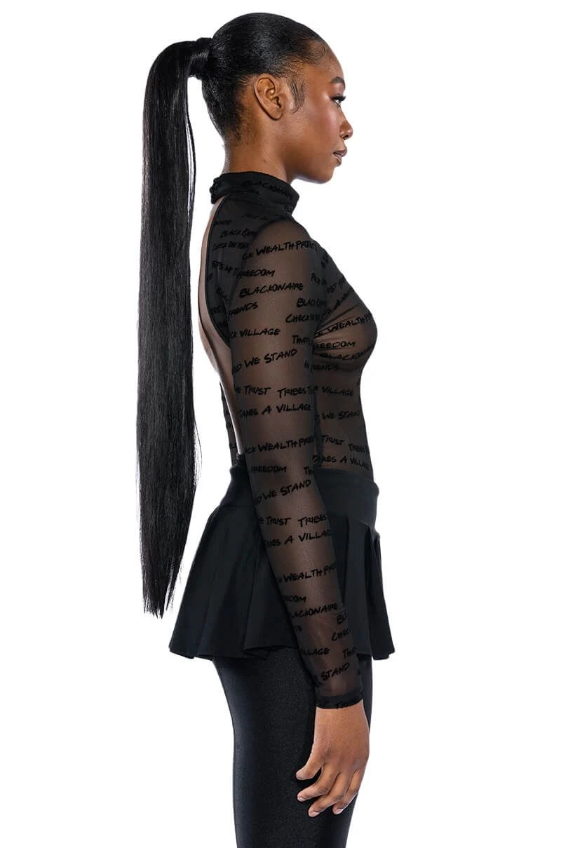 BLACK VILLAGE FOUNDATION LOGO MESH BODYSUIT 9 BLACK VILLAGE FOUNDATION LOGO MESH BODYSUIT - Image 7