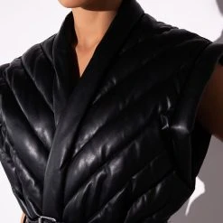 BLANK NYC UNDER THE RADAR PU VEST 16 BLANK NYC UNDER THE RADAR PU VEST -helmut shop blank nyc under the radar pu vest black 7 7