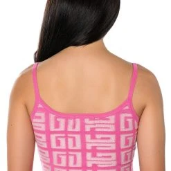 BLOWN AWAY CROPPED KNIT TANK TOP -helmut shop blown away cropped knit tank top pink 8 8