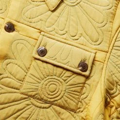 Bode BOTANIC SHADOW QUILT JACKET -helmut shop bodeBOTANICSHADOWQUILTJACKETTANGREENMLMRF22OW011 4