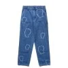 Brain Dead LOGOHEAD DENIM DOUBLE KNEE UTILITY PANT -helmut shop braindeadLOGOHEADDENIMDOUBLEKNEEUTILITYPANTINDIGO28BDW22B12002789BL06 1