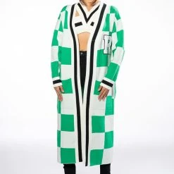 BUY ME THE WORLD LONG CARDIGAN -helmut shop buy me the world long cardigan green 3 3