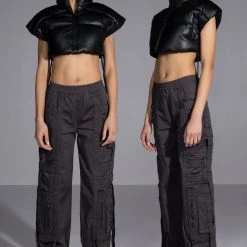 CAN'T SLEEP CARGO PANT -helmut shop cant sleep cargo pant gray 4 4