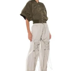 CARA ELASTIC DETAIL UTILITY JOGGER -helmut shop cara elastic detail utility jogger beige 3 3