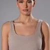 CASUAL CASEY CROP BRALETTE -helmut shop casual casey crop bralette taupe 1 1