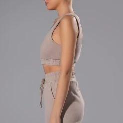 CASUAL CASEY CROP BRALETTE -helmut shop casual casey crop bralette taupe 6 6