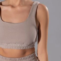 CASUAL CASEY CROP BRALETTE -helmut shop casual casey crop bralette taupe 8 8