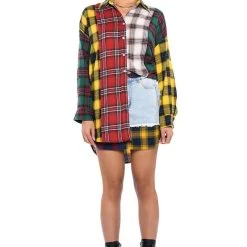 CASUALLY COOL PLAID BUTTONDOWN -helmut shop casually cool plaid buttondown red multi 3 3