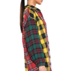 CASUALLY COOL PLAID BUTTONDOWN -helmut shop casually cool plaid buttondown red multi 4 4