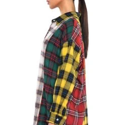 CASUALLY COOL PLAID BUTTONDOWN -helmut shop casually cool plaid buttondown red multi 5 5