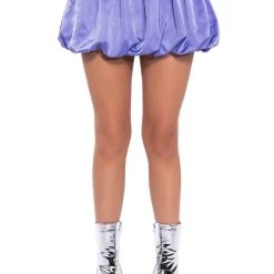 CASUALLY CUTE NYLON MINI SKIRT -helmut shop casually cute nylon mini skirt light purple 5 5
