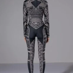 CATCH A GLIMPSE ZIP UP CATSUIT -helmut shop catch a glimpse zip up catsuit black 4 4