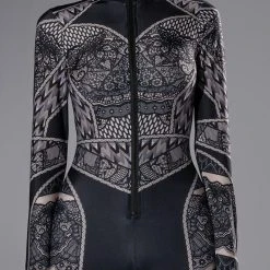 CATCH A GLIMPSE ZIP UP CATSUIT -helmut shop catch a glimpse zip up catsuit black 5 5