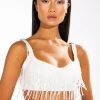 CHA CHA SLIDE BEADED CROP TOP -helmut shop cha cha slide beaded crop top white 1 1