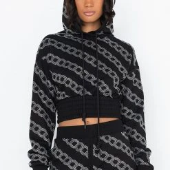 CHAINED DOWN SWEATSHIRT -helmut shop chained down sweatshirt black 2 2