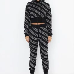 CHAINED DOWN SWEATSHIRT -helmut shop chained down sweatshirt black 6 6