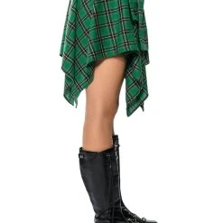 CHARLY MINI PLAID SKIRT -helmut shop charly mini plaid skirt green 5 5