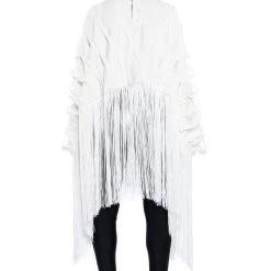 CITY LIVIN IVORY FRINGE SWEATSHIRT -helmut shop city livin ivory fringe sweatshirt ivory 8 8