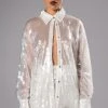 COLD AS ICE SEQUIN BUTTON DOWN SHIRT -helmut shop cold as ice sequin button down shirt ivory 1 1