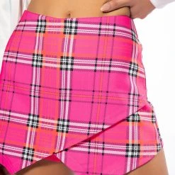COLLEGIATE CLASS PRESIDENT SKORT -helmut shop collegiate class president skort pink multi 8 8