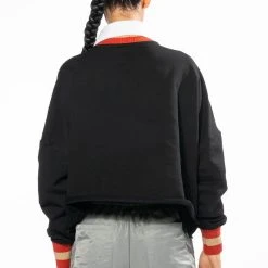 COLLEGIATE HAUTE ACADEMY COLLARED SWEATSHIRT -helmut shop collegiate haute academy collared sweatshirt black 5 5