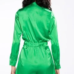 COME AGAIN ROMPER -helmut shop come again romper green 5 5