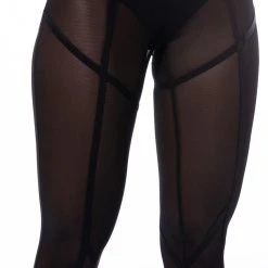 COME ALIVE SEAMED MESH LEGGING -helmut shop come alive seamed mesh legging black 7 7
