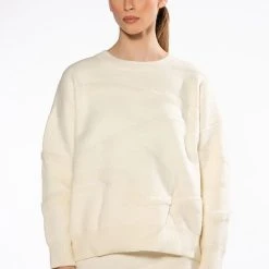 COMIN IN HOT CREW NECK SWEATER -helmut shop comin in hot crew neck sweater ivory 3 3 c1 c1