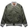 Converse X TODD SNYDER VARSITY JACKET -helmut shop converseXTODDSNYDERVARSITYJACKETDEEPOLIVEM10023352 A01 1