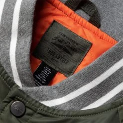 Converse X TODD SNYDER VARSITY JACKET -helmut shop converseXTODDSNYDERVARSITYJACKETDEEPOLIVEM10023352 A01 3
