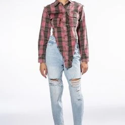 COOL AGAIN FLANNEL BLOUSE -helmut shop cool again flannel blouse multi 7 7