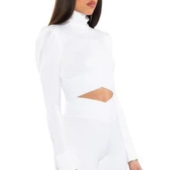 COOL AND CASUAL CROP TOP -helmut shop cool and casual crop top white 2 2