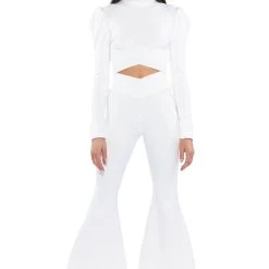COOL AND CASUAL FLARE LEGGING -helmut shop cool and casual flare legging white 2 2