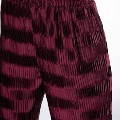 CRINKLE SATIN PALAZZO PANT -helmut shop crinkle satin palazzo pant dark purple 6 6
