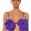 WHAT ITS LIKE FLORAL APPLIQUE BRALETTE 1 WHAT ITS LIKE FLORAL APPLIQUE BRALETTE -helmut shop danza kuduro abstract floral bralette purple 1 1