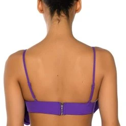 WHAT ITS LIKE FLORAL APPLIQUE BRALETTE -helmut shop danza kuduro abstract floral bralette purple 6 6