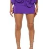 WHAT ITS LIKE FLORAL APPLIQUE MINI SKIRT -helmut shop danza kuduro mini skirt purple 1 1