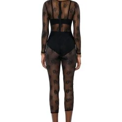 DAY BY DAY LACE JUMPSUIT AND TWIST FRONT MAXI SKIRT SET -helmut shop day by day lace jumpsuit and twist front maxi skirt set black 10 10