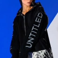 DEEP END OVERSIZED KNIT DETAILED SWEATSHIRT -helmut shop deep end oversized knit detailed sweatshirt multi 2 2 c1