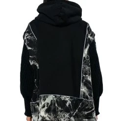 DEEP END OVERSIZED KNIT DETAILED SWEATSHIRT -helmut shop deep end oversized knit detailed sweatshirt multi 8 8 c1